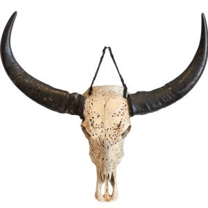 D-013 carved buffalo head Bali